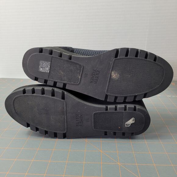 Eileen Fisher London Recycled Mesh Stretch Knit Bootie EF48030 size 8.5 Black - Picture 15 of 16